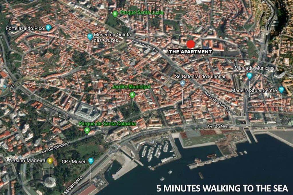 Funchal Downtown 5Min Marina + 2 Bedroom + Parking Funchal (Madeira) Exterior foto